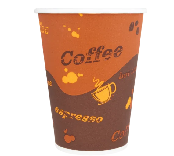 Karat 12 oz Coffee Print Paper Hot Cups [1000/Case]