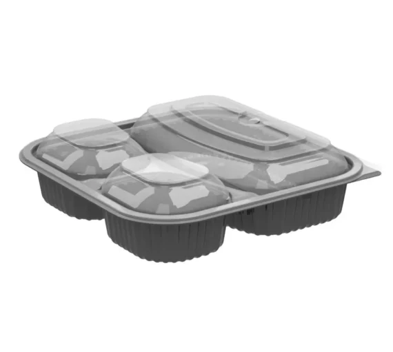 3-Compartment Container with Lids [150/Case]