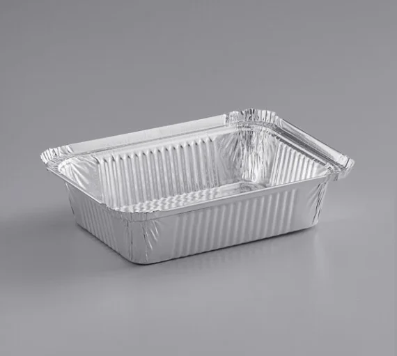 1 1/2 LB Foil Oblong Deep Take Out Containers [1000/Case]