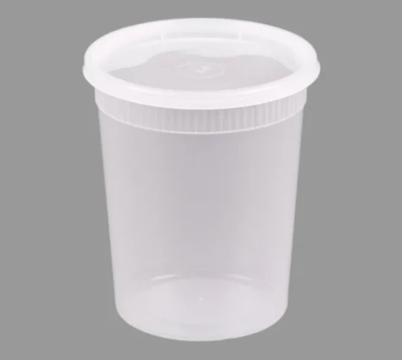 32 oz Microwavable Deli Containers with Lids [240/Case]
