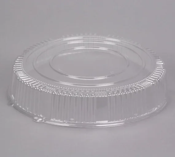 Clear PET Plastic Round High Dome Lid For 18" Catering Tray [25/Case]
