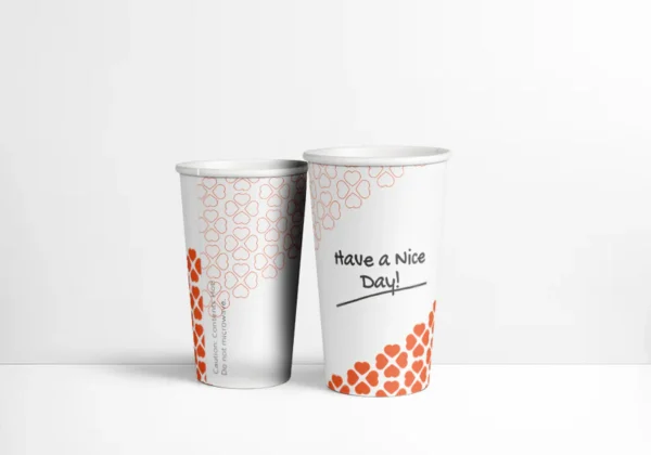 20 oz 'Have A Nice Day' Print Paper Hot Cups [500/Case]
