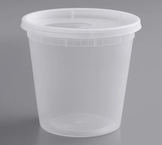 24 oz Microwavable Deli Containers with Lids [240/Case]