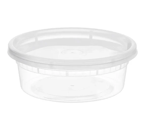 8 oz Microwavable Deli Containers with Lids [240/Case]