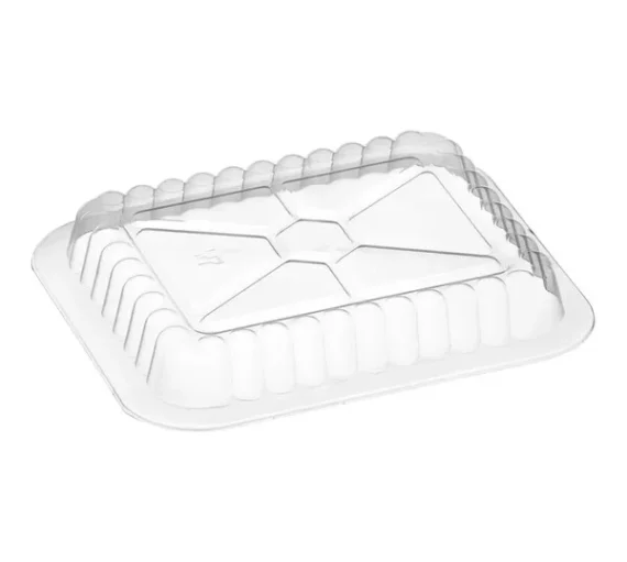 Dome Lid for 1 LB Foil Oblong Take Out Container [1000/Case]