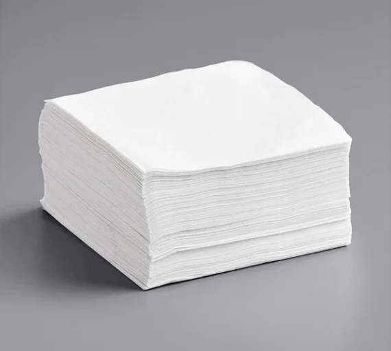 1 Ply - 11.3" x 13" Lunch Napkin, White [6000/Case]