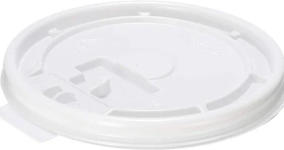 Flat Lid For 10 oz - 20oz Hot Cup, White [1000/Case]