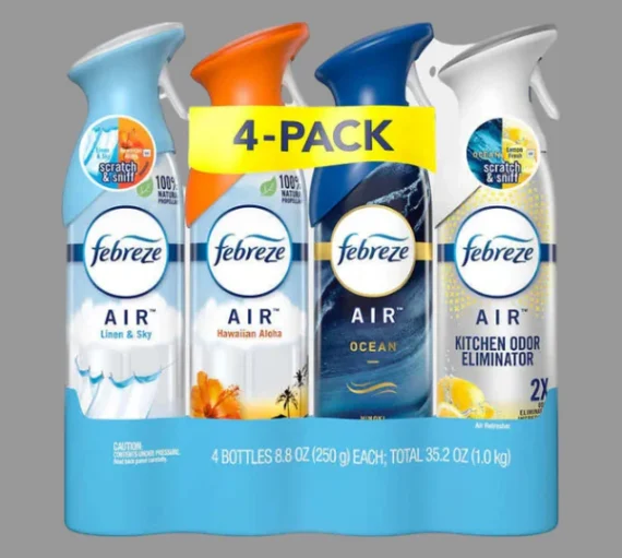 Febreze Air Refresher, Variety Pack, 8.8 oz, 4-count