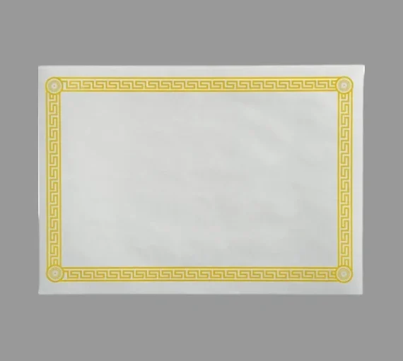 10" x 14" Greek Key Gold Placemat [1000 Pack]