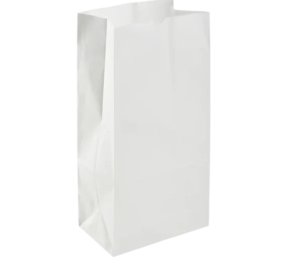 8 lb White Paper Grocery Bag [500/CS]