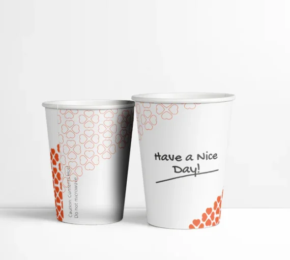 12 oz 'Have A Nice Day' Print Paper Hot Cups [1000/Case]