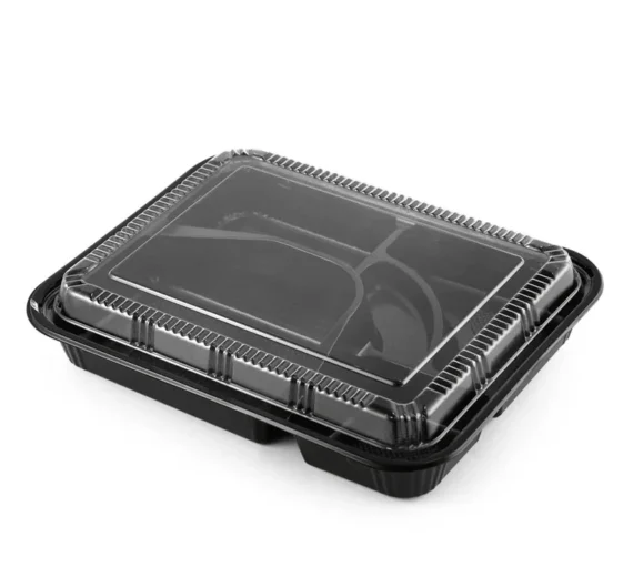 10.5" x 8.5" x 1.5" - 5 Compartment Bento Box [200/Case]
