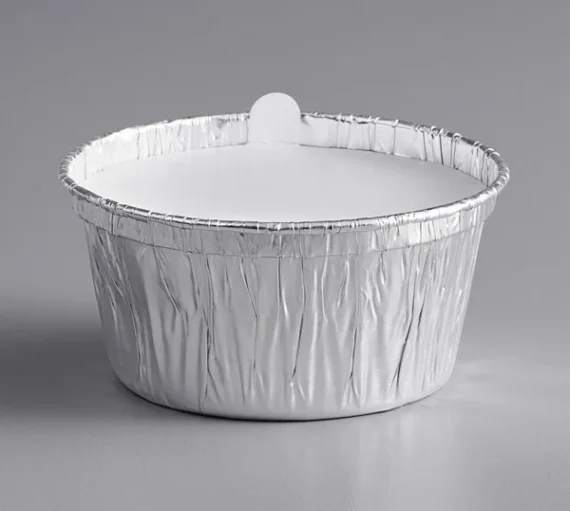 4 oz. Foil Ramekin Cup with Board Lid [500/Case]