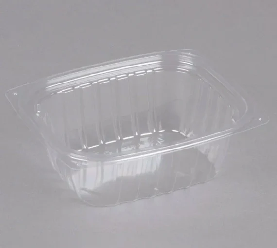 ClearPac 8 oz. Clear Rectangular Plastic Container [1008/Case]
