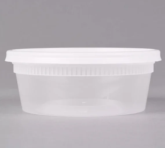 8 oz Microwavable Deli Containers with Lids [240/Case]