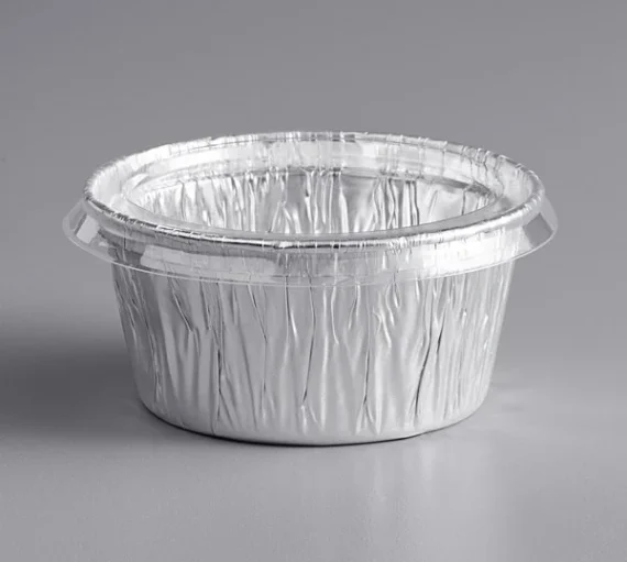 4 oz. Foil Ramekin Cup with Plastic Lid [500/Case]