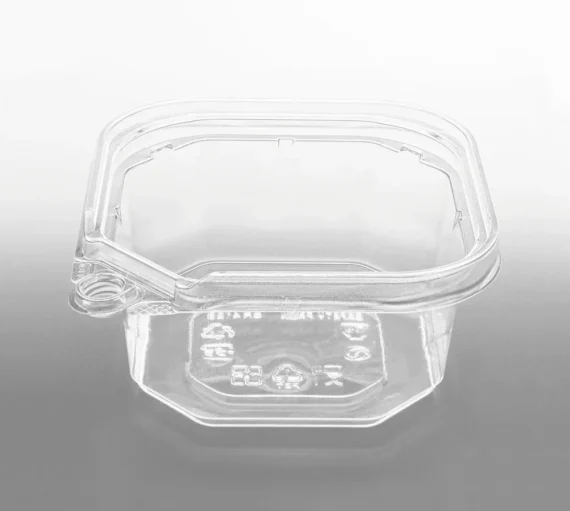 12oz PET Tamper Resistant Square Container with Lids, Clear - 400 pcs