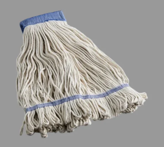 24 oz. Natural Cotton Looped End Wet Mop Head with 5" Headband