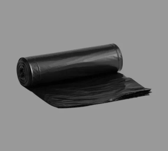 Karat 55-60 Gallon Can Liner, Black 1.5 Mil [100 Pack]