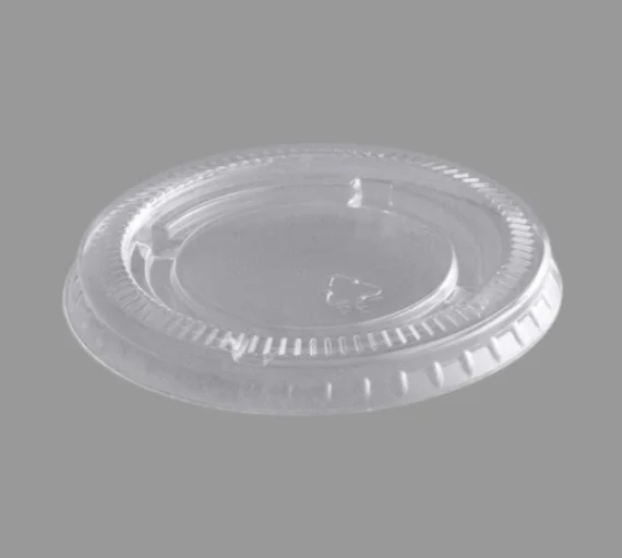 0.75 oz Portion Cups Lids, Clear [2500 Pack]
