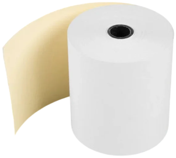 3" x 90' Carbonless 2-Ply Cash Register POS Paper Roll Tape [50/Case]