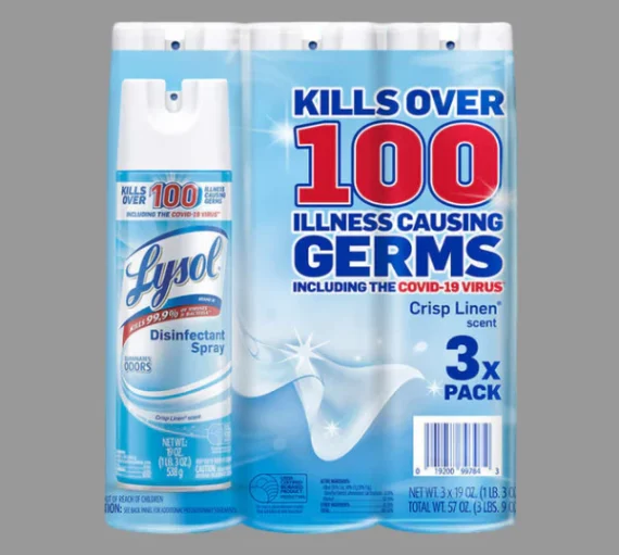 Lysol Disinfectant Spray, Crisp Linen, 19 oz, [3 Pack]