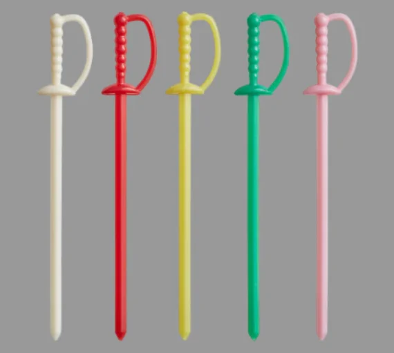 Plastic Sword Picks 5" Assorted