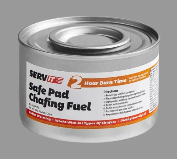 ServIt 2 Hour Wick Chafing Dish Fuel with Safe Pad [24 Case]