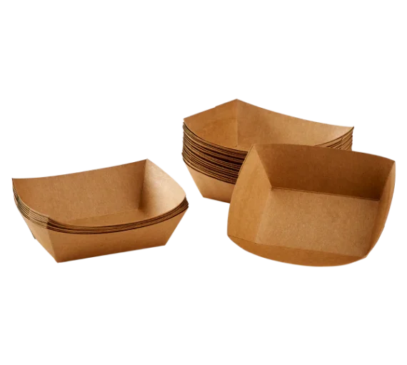 1 LB Food Tray, Kraft [1,000/Case]