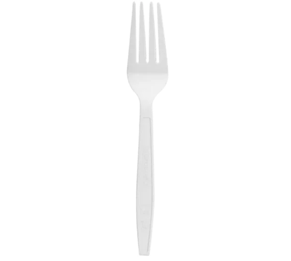 PLA Medium-Heavy Weight Compostable Fork, Natural [1,000/CS]